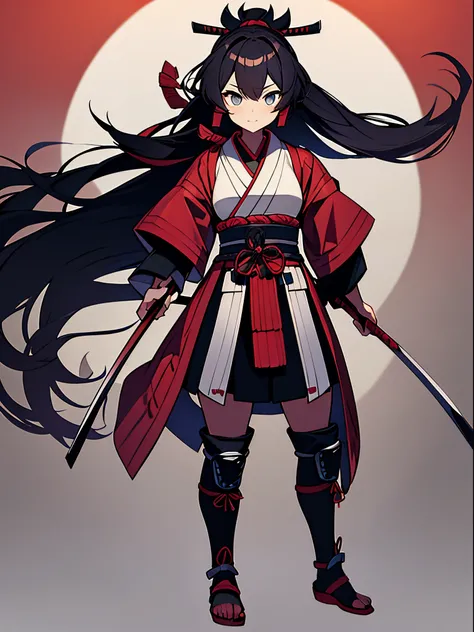 samurai girl, full body