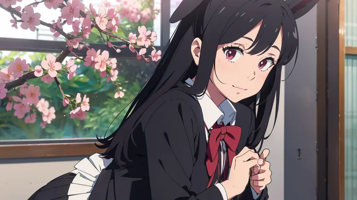 The young pig-headed boy will not dream of Mai Sakurajima in the bunny girl senpai, Mai Sakurajima is 165 cm tall, she has waist-length long black hair, Mai Sakurajima is considered one of the few beautiful girls with perfect body proportions and a beautif...