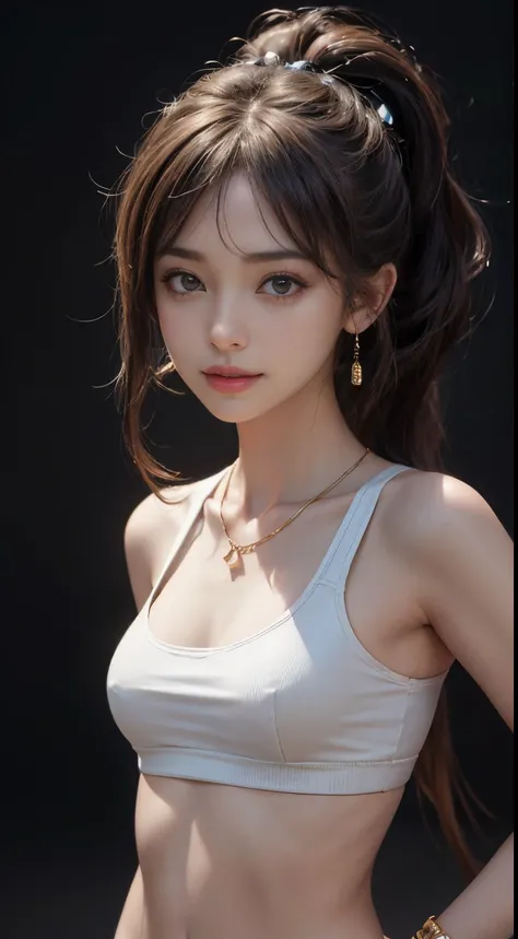 8K, masutepiece, Raw photo, Best Quality, Photorealistic, Highly detailed CG Unity 8k wallpaper, depth of fields, Professional Lighting, Ray tracing, (Extremely beautiful face, Beautiful lips, Beautiful eyes), intricate detail face, ((Ultra detailed skin))...