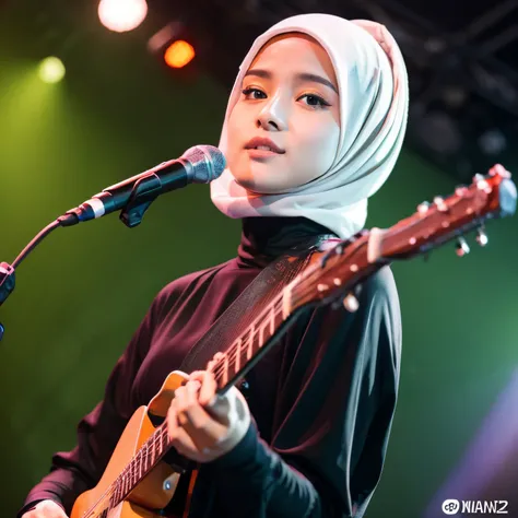 Hijab girl nude at live music show