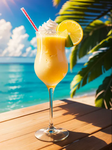 A Glass of Pina Colada