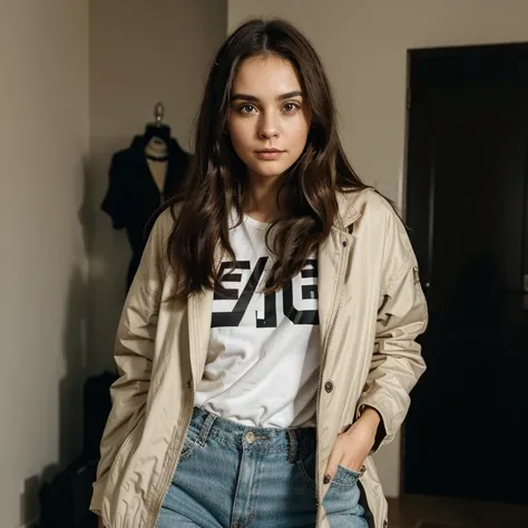 photograph of a 28 year old woman, Cara perfecta, Pieza maestra, en un sujetador, ropa interior, por lo tanto_en un sujetador, chaqueta de traje, por lo tanto_bragas,