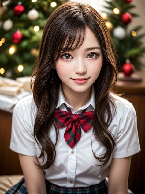 (2girls:1.4), Extremely cute, amazing face and eyes beautiful nice smile), (extremely detailed beautiful face), bright and shiny lips, (School uniform, Pleated skirt:1.3), (Best Quality:1.4), (hyper quality), (Ultra-detailed), (Hyper-realistic, Photorealsi...