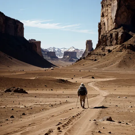 Fridrich walking on an inhospitable planet