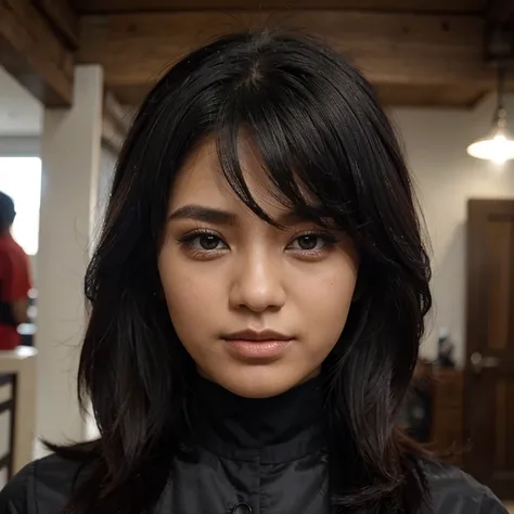 Cantik Rambut hitam panjang