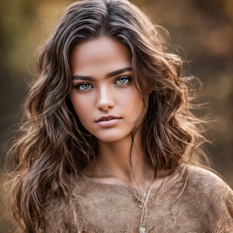 jp_style person, portrait of the  model, wavy brown hair, deep blu eyes, very tanned textured skin, puffed sleeved shirt, (8k, RAW photo, best quality, masterpiece: 1.2), (realistic, photorealistic: 1.37), ultra detailed, (high detail skin: 1.2), 8k uhd, D...