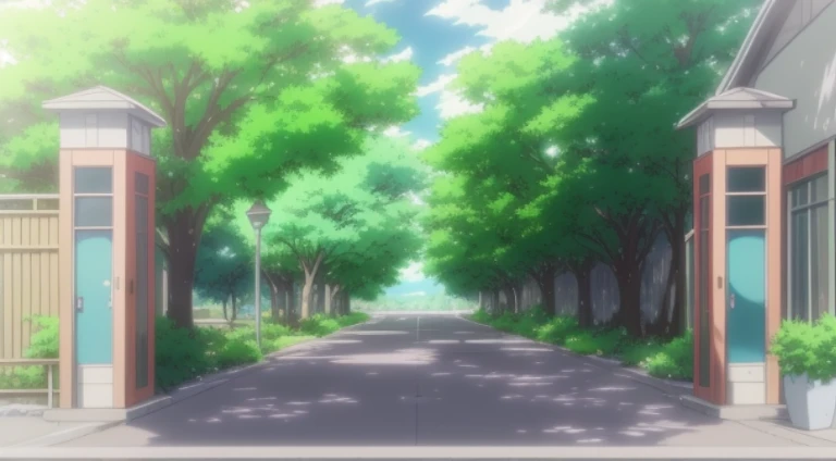 There  a photo of the door，There  a sign on it, Anime landscapes, anime backgrounds, Anime background art, beautiful anime scenery, beautiful anime scenes, Anime beautiful peaceful scene, anime scene, anime movie backgrounds, random background scene, Park ...