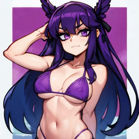 Bikini purple girl