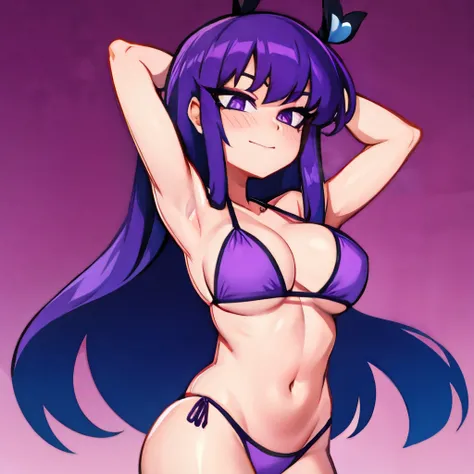 Bikini purple girl