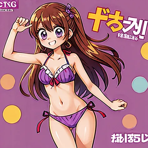 Bikini purple girl