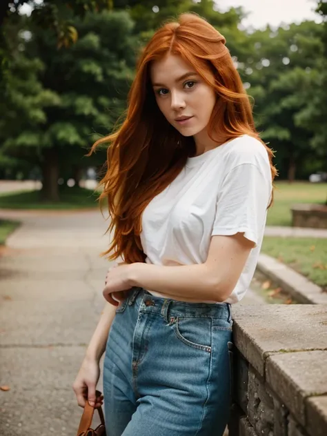 A ginger haired woman in her mid-20s