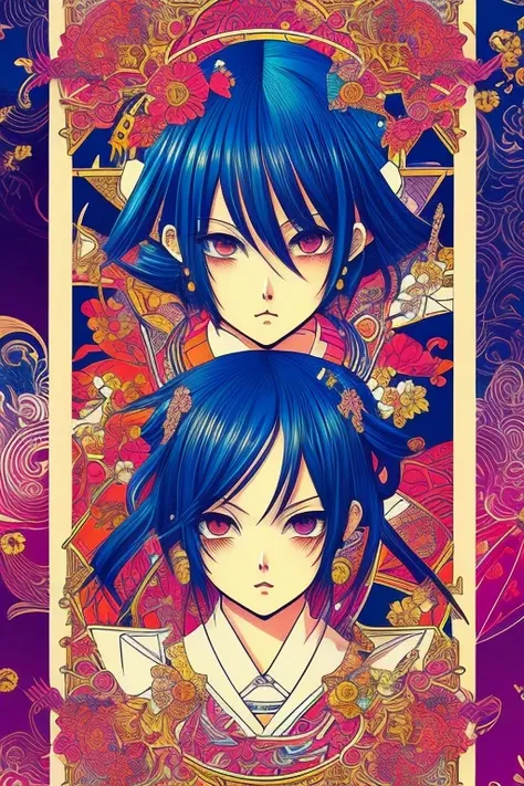 (glossy paper), (manga postcard), (manga:1.1), (picture of a manga:1.1), (manga design), (vibrant colors), (high-res print), (beautifully crafted), (visually striking), (unique composition), (detailed textures), (exquisite details), (captivating artwork), ...