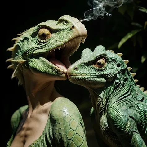 Reptile and bird smoking