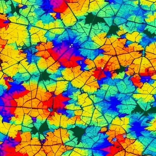 Map of Ireland colourful Mandelbrot