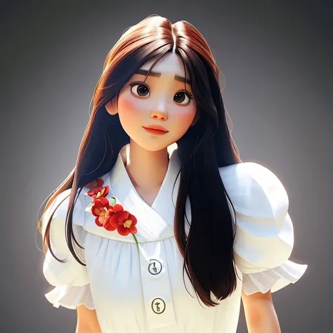 There  a long-haired woman in a white dress, Cui Xianhua, Nam Jae-yeon, jiyun chae, Jung Sang-soo, korean artist, Kwak Ji-young, Inspired by Shen Si Zheng, Lee Ji-eun, lee ji eun, jinyoung shin, korean woman, Parking distance - minutes, gongbi