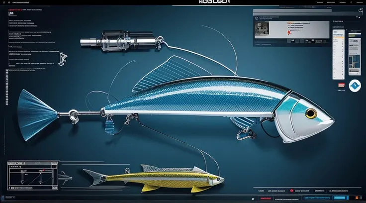 Robotic fishing lure blueprint