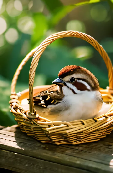 sparrow&#39;nest,golden colors