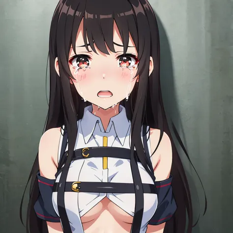 rin_shibuya,tentacle,hentai,bondage,idolmaster,longhair,blackhair,rape,crying,{big_boob}