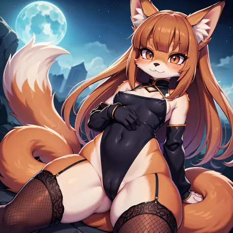 girl in a string bikini with a fox tail, female furry mini cute style, holo is a wolf girl, dress, furry brown body!!, holo if a wolf girl!!!, furry, fox tail, swimsuit, furry art!!!, small curvy loli, Camel toe is very obvious, The nipple contour is prono...