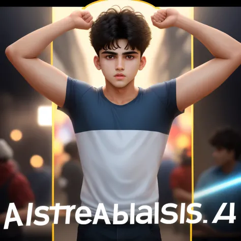 4k realastic face of 18 years boy and realastic background