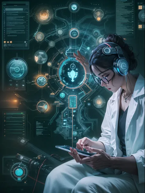 Immerse yourself in a world where health and technology intertwine, as our AI platform brings your concept of progress to life in stunning detail