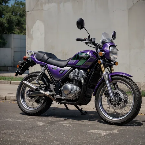 1990 Kawasaki 250 purple