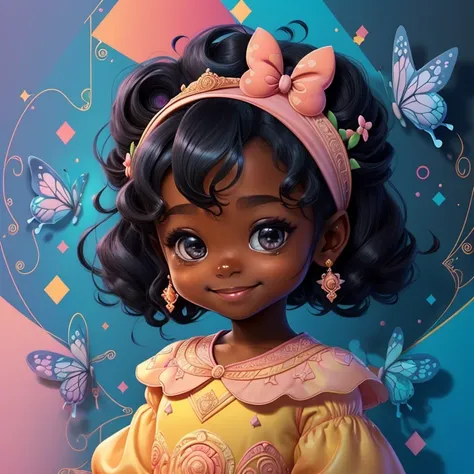 ) ((cute black baby girl smiling with a princess dress, butterflies and a castle) ((Mikey)) - Criador: Walt Disney2023) ), ,, ( Walt Disney acolchoamento ,multidimensional geometric wall PORTRAIT, arte, Chibi,
Yang08k, lindo, Colouring,Rose
Primary works, ...