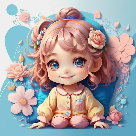 ) ((cute baby girl smiling with beautiful pajamas with flowers and lots of pillows)) - Criador: Walt Disney2023) ), ,, ( Walt Disney acolchoamento ,multidimensional geometric wall PORTRAIT, arte, Chibi,
Yang08k, lindo, Colouring,Rose
Primary works, qualida...