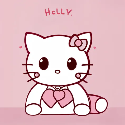 2D cute hello kitty good for phone background