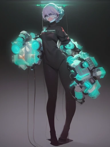 ((La mejor calidad)), ((obra maestra)), (muy detallado:1.3), ...............................................................................................................................................3D, Beautiful (cyberpunk:1.3) Mujer hacker, peinado ...