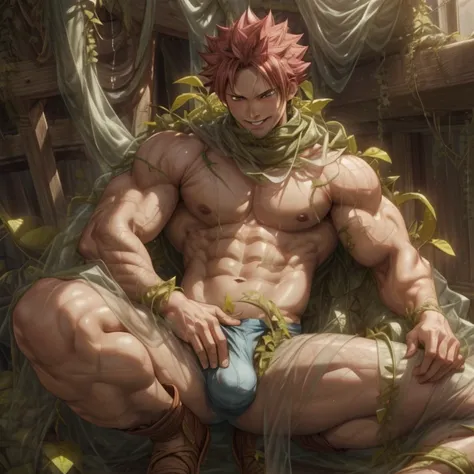 Male, (((solo))) character, Natsu Dragneel , Male focus, 8k quality, ultra realistic, 3d render, digital art, beautiful and detailed portrait of a Male muscular body, Natsu Dragneel, naked body, uploaded to e621, zaush, human male, cenematic lighting, (((c...