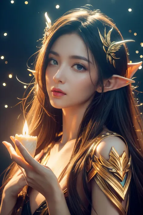 (best quality, 4k, high-resolution, masterpiece:1.2), ultra-detailed, realistic, radiant lighting, epoch elves, portraits, fanta...