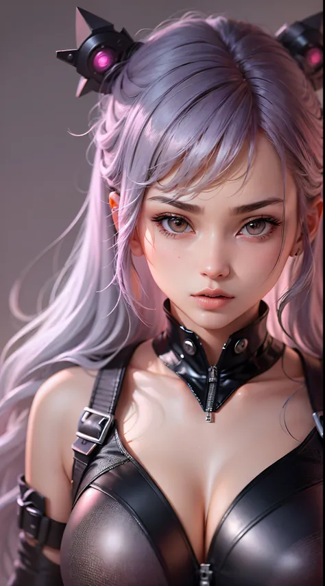 ((top-quality)), ((​masterpiece)), (high-detail:1.3), 。.。.。.。.。.。.。.。.3D, Beautiful cyberpunk woman with hair in bodysuit ,nffsw(HighDynamicRange),光线追踪,NVIDIA RTX,Hyper-Resolution,Unreal 5,Sub-surface scattering,PBR Texturing,post processed,Anisotropy Filt...