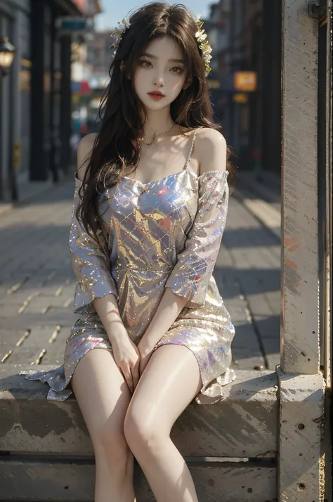 Special clothes57,dress,,fashi-girl, red lips, mature female, makeup, Big eyes, Pretty eyes, ((full body)), ((Random shooting angles)), (best quality, masterpiece:1.2), ultra-detailed, (realistic:1.37), beautiful, youthful, glamorous model with (detailed e...