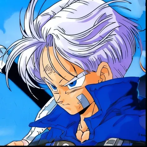 a close up of a person with a sword in his hand, he has dark grey hairs, a silver haired mad, Akira Toriyama风格, white hair like clouds, Super Saiyan Blue, Character Dragon Ball, anime style&quot;, best anime character design, White hair, 90s anime art styl...