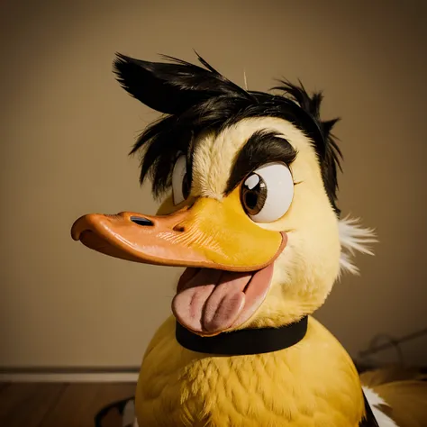 cartoons duck with angry face