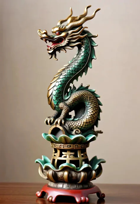 dragon scale，faucet，Chinese totem dragon，scale，china idol，Ancient divine beasts