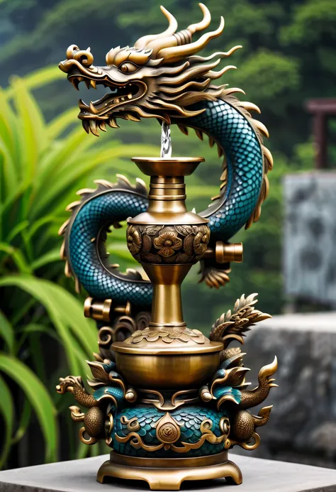 dragon scale，faucet，Chinese totem dragon，scale，china idol，Ancient divine beasts