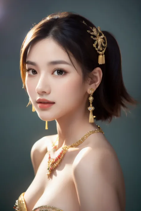 best quality, masterpiece, highres, 1girl,china dress,hair ornament,necklace, jewelry,Beautiful face,upon_body, tyndall effect,photorealistic, dark studio, rim lighting, two tone lighting,(high detailed skin:1.2), 8k uhd, dslr, soft lighting, high quality,...