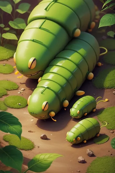 Green caterpillar