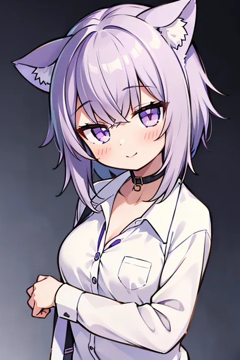 ((nekomata okayu)), ((masterpiece)), (high definition:1.3), (professional photography:1.2),  messy short hair, put on cat ears, ...