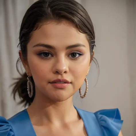 SelenaGom3z(looking at viewer) (close up)
Blue dress