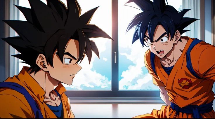 anime, goku, super saiku, bad guy anime 8k, hình nền nghệ thuật anime 4K.