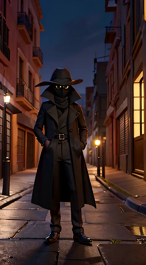 An image of a shadowy figure in a trench coat, standing in a dimly lit alleyway, with a briefcase handcuffed to their wrist. In the background, another figure is partially hidden in the shadows, holding a camera, capturing the clandestine meeting, with the...