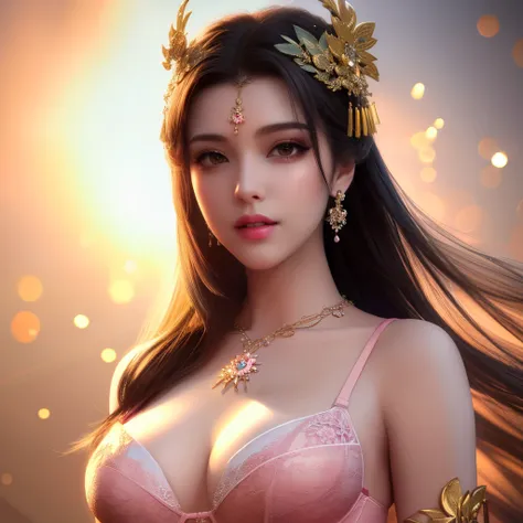 best quality, masterpiece, highres, 1girl, lingerie china armor, hair ornament, necklace, jewelry, Beautiful face, upon_body, tyndall effect, photorealistic, dark studio, rim lighting, two tone lighting, (high detailed skin:1.2), 8k uhd, dslr, soft lightin...