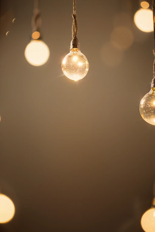 a detail shot of a softly lit, abstract bokeh pattern, showcasing the delicate and sparkling lights as a soft and magical background.