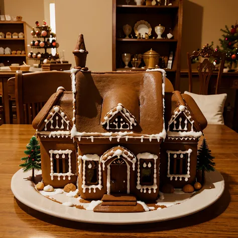 imagine a gingerbread mansion