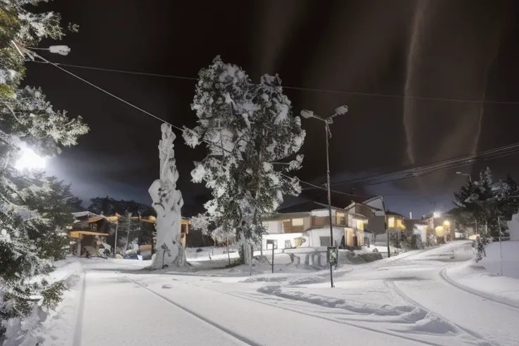 there  a street with a tree and a lamp post, arredores da cidade, por Altichiero, Arrendajo em Avila Pinewood, Directed by: Nadir Afonso, por Veno Pilon, Escultura gigante, monumento, Porque Sepulto, vista das ruas, bispo do rosario, Directed by: Leo Valle...