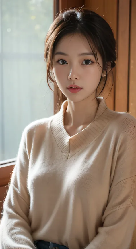 Portrait photo of a beautiful Korean lady