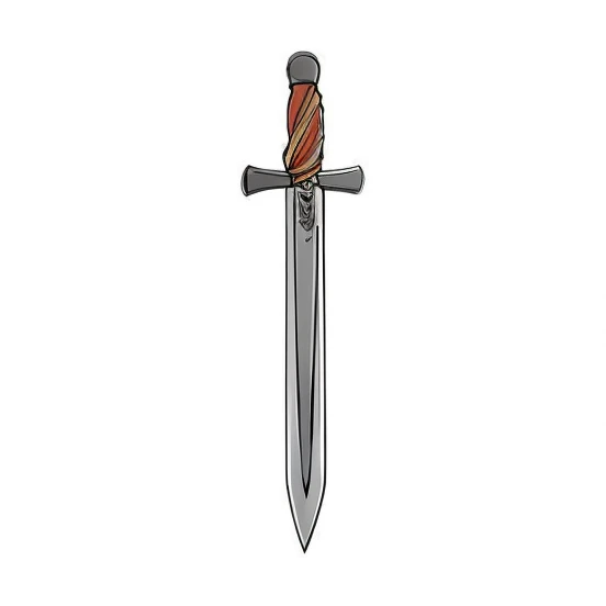 um desenho animado de uma espada com cabo de madeira, design de espada, Espada medieval, espadas desenhadas, adaga, Basic steel sword, uma espada maligna, espada, Espada medieval na pedra, a sword stuck in the ground, Espada Ligtt, espada de fantasia preta...